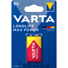 Батарейки VARTA Longlife Max Power крона 9V