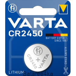 Батарейки VARTA CR 2450, , 2.00$, 202530, Varta, Батарейки таблетки VARTA
