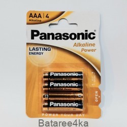 Батарейки Panasonic Alkaline LR03 ААА, , 0.32$, 00128, , Батарейки Panasonic