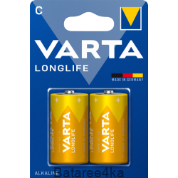 Батарейка Varta Longlife C, , 1.00$, 75766, Varta, Батарейки Varta