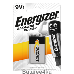 Батарейка Energizer 9V alkaline, , 1.85$, 10215, Energizer, Батарейки ENERGIZER